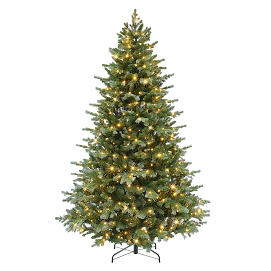 6.5ft. Pre-Lit Linden Fir Artificial Christmas Tree, Dual Color® LED Lights
